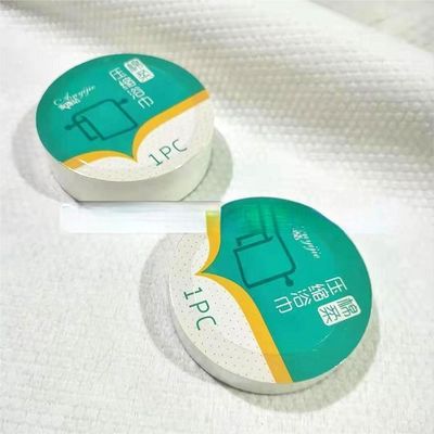 Toalha comprimida portátil Toalha de algodão tecida para viagens ao ar livre e espaço de lavanderia