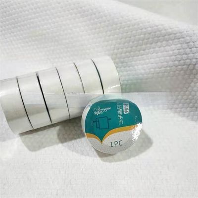 Toalha comprimida portátil Toalha de algodão tecida para viagens ao ar livre e espaço de lavanderia