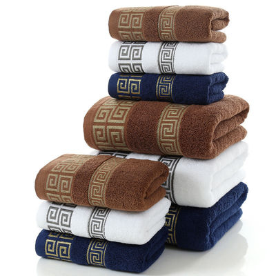 Toalhas para o rosto de banho de água de algodão penteado puro de 30*30cm 35*75cm e 70*140cm