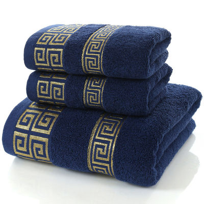 Toalhas para o rosto de banho de água de algodão penteado puro de 30*30cm 35*75cm e 70*140cm