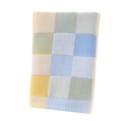 Toalha facial de algodão duplo para crianças para jardim de infância