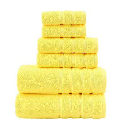 Conjunto de toalha de algodão extra grande para hotel Home Spa 6 peças/conjunto