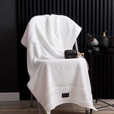 Logotipo personalizado Toalha de banho de algodão puro Super absorvente de luxo Ideal para casa ou hotel