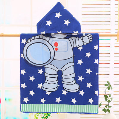 Design Home Microfibra Crianças Capuz de banho de capota desenho animado Impressão toalha de banho vestível