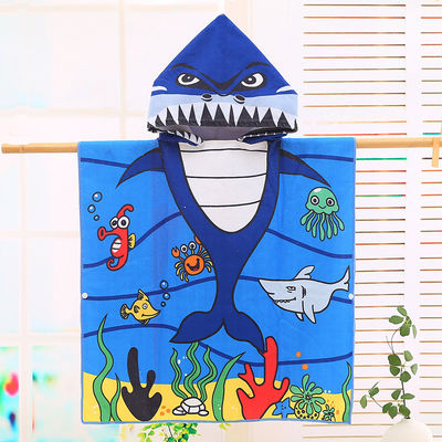 Design Home Microfibra Crianças Capuz de banho de capota desenho animado Impressão toalha de banho vestível