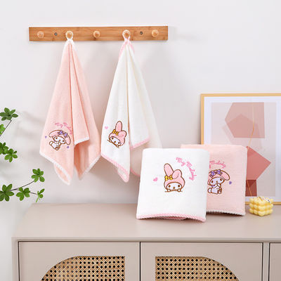Home Melody Baby Banho Toalha Conjunto Coral Veludo Não derramamento Absorvente Regalo Souvenir de casamento