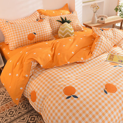 Impressão reativa 4 peças de roupa de cama de poliéster com 2 almofadas
