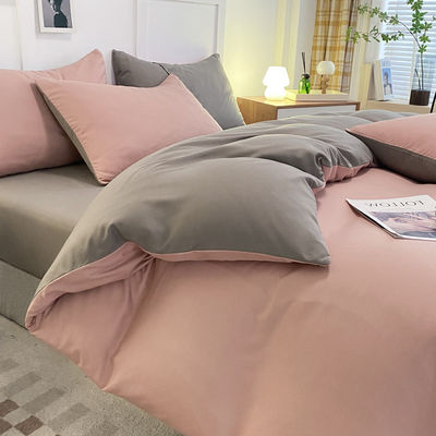 Impressão reativa 4 peças de roupa de cama de poliéster com 2 almofadas