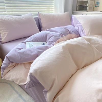 Impressão reativa 4 peças de roupa de cama de poliéster com 2 almofadas