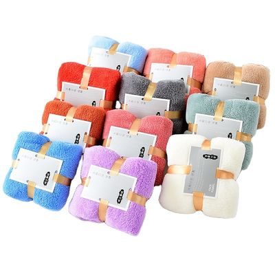 Conjunto de toalhas de veludo de coral 35*75cm Hipoalergênico e absorvente Perfeito Souvenir Regresso