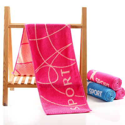 Toalha esportiva de algodão tecido colorido 27.5*110 tamanho Logo perfeito para badminton e tênis