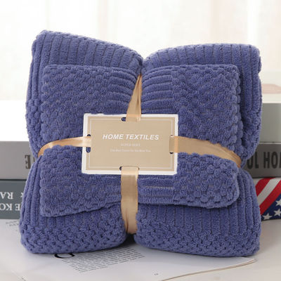 Toalha de banho de Fleece de Coral de Microfibra Espessada 2 em 1 para Toalha facial quadrada 250GSM
