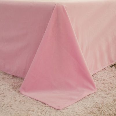 Densidade de tecido 173 * 118 Coloured 4-Piece Mink Crystal Milk Rabbit Velvet Bedding Set
