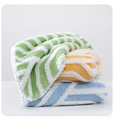 Tela de limpeza de fibra microfibra espessada de tecido sustentável Jacquard Coral Velo Dishcloth