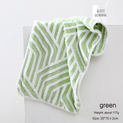 Tela de limpeza de fibra microfibra espessada de tecido sustentável Jacquard Coral Velo Dishcloth