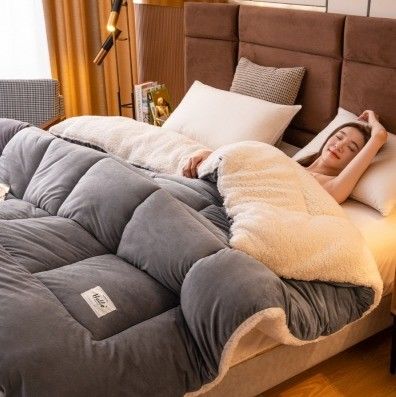 Home 2023 Comodadores Macios Sólidos Rosa Luminosa Espessos para Inverno