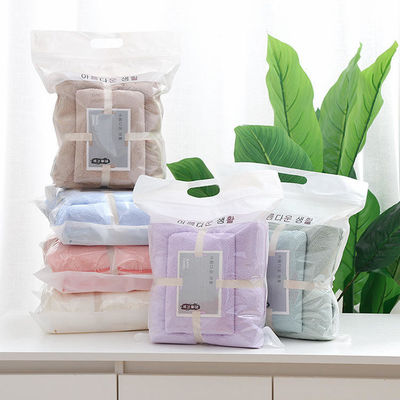 Coral Fleece Refrigerante Toalha Turca Conjunto 5 Estrelas Colorido Zero Twist Gift Set Toalha de Banho