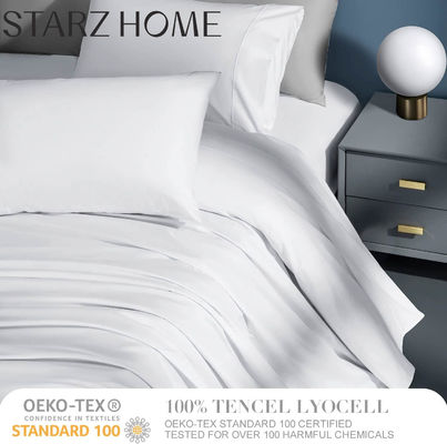 Consolator Set 100% Tencel Plain 4PCS Set de lençóis para uma experiência de cama luxuosa