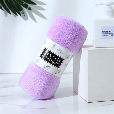 Conjunto de toalhas de veludo de coral Logotipo personalizado Toalhas de banho de microfibra de cabelo Desporto Toalha de bebé com capuz