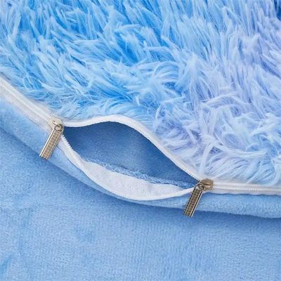 Cravata Azul Tintura Gradiente Cachorro Mink Quente Veludo Lenços de Cama Conjunto para Inverno 500TC Presentes