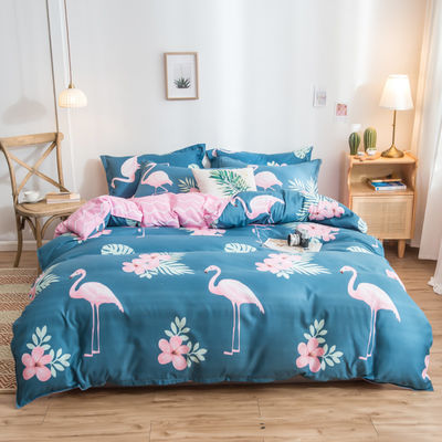 Impressão Reativa Luxury 4pcs Set de roupa de cama para personalizado Single Double Queen King Size