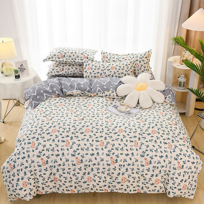 Impressão Reativa Luxury 4pcs Set de roupa de cama para personalizado Single Double Queen King Size