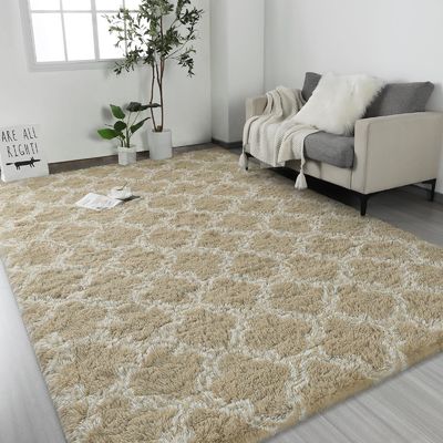 9mm espessura Custom Geométrico interior tapete de piso área grande Shag Tapetes para quarto Plush