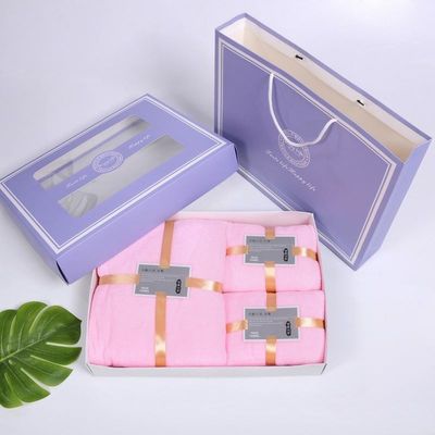 Conjunto de luxo à prova de crianças 3 em 1 Conjunto de toalhas de banho de design de hotel de lã de coral