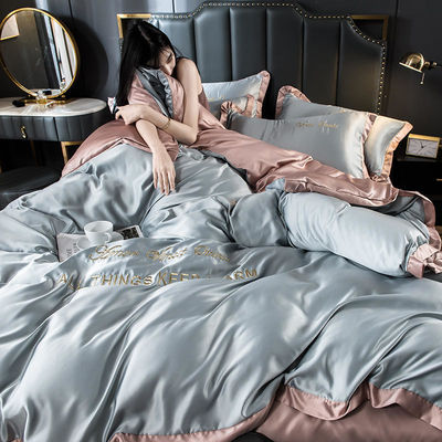 Conjunto de roupas de cama de estilo europeu Conjunto de cobertores com 100% de fibra de poliéster