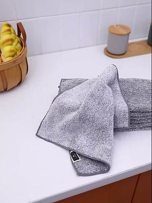 35g Limpeza de mão de moda Limpeza de mão de bambu orgânico Toalha de carvão de madeira Toalha de cozinha