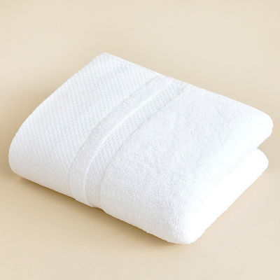 Logotipo personalizado Toalhas de algodão longas para hotéis suaves absorventes e flexíveis