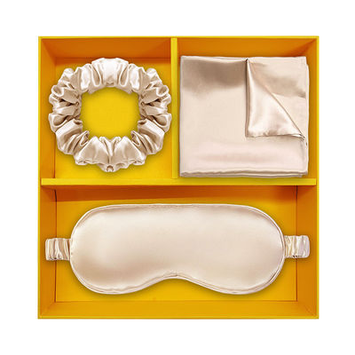 Scrunchies de cabelo de seda pura 100% e almofada de seda de amoras com fecho decorativo