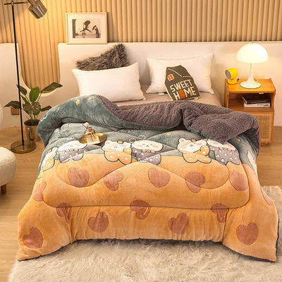 Exemplo Sustentável Super Suave Quilt de Inverno Aconchegante Aconchegante de Veludo Suave