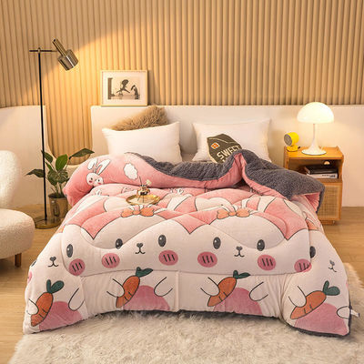 Exemplo Sustentável Super Suave Quilt de Inverno Aconchegante Aconchegante de Veludo Suave