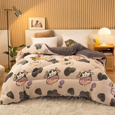 Exemplo Sustentável Super Suave Quilt de Inverno Aconchegante Aconchegante de Veludo Suave