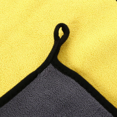 Roupa de limpeza de carro espessa de pelúcia personalizada 40x40 Toalhas de carro coloridas com microfibra de borda
