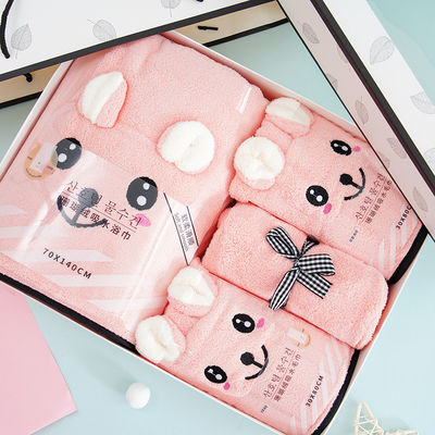 Toalha de banho personalizada de 4 peças para secagem rápida e banho de luxo