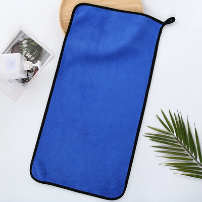 Roupa de limpeza de carro espessa de pelúcia personalizada 40x40 Toalhas de carro coloridas com microfibra de borda