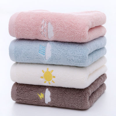 Toalha de algodão para homens mulheres Toalhas suaves espessadas COLOR SOLID