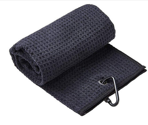 Toalha de golfe de microfibra com design de waffle e gancho 30*50cm/40*60cm