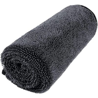Toalha de torção espessada de camada dupla de 1200gm para limpeza de carros de microfibra automotiva