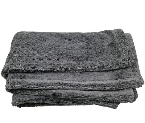 Toalha de torção espessada de camada dupla de 1200gm para limpeza de carros de microfibra automotiva