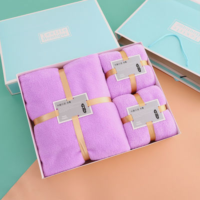 Fabric Microfiber Luxury Banheiro Toalha de Banho Conjunto para Hotel Designer Como a Imagem
