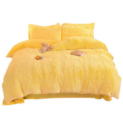 Cor do Arco-íris Luxo Shaggy Super Soft Mink Quente Veludo Cristal Veludo Cama Conjuntos
