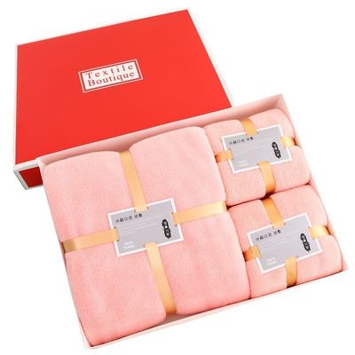 Conjunto de roupa de cama personalizado Desenhos Veloz de coral espesso Conjunto de banho de toalha facial absorvente macio
