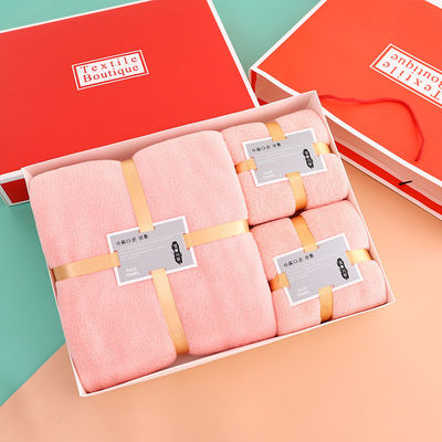 Conjunto de roupa de cama personalizado Desenhos Veloz de coral espesso Conjunto de banho de toalha facial absorvente macio