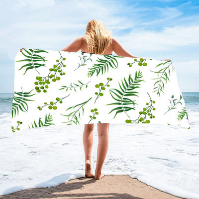 Impressão de desenhos animados personalizáveis Toalha de praia e design suave da senhora Ideal para o dia a dia