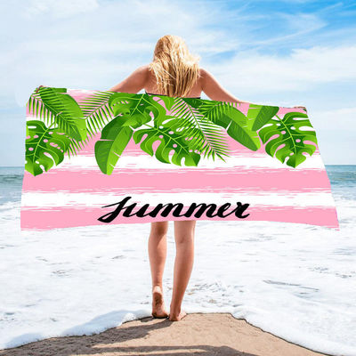 Impressão de desenhos animados personalizáveis Toalha de praia e design suave da senhora Ideal para o dia a dia