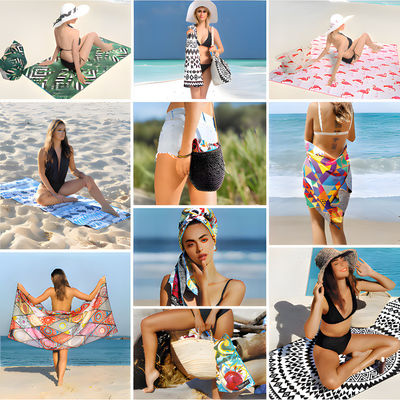 Impressão de desenhos animados personalizáveis Toalha de praia e design suave da senhora Ideal para o dia a dia