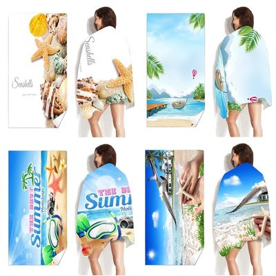 Impressão de desenhos animados personalizáveis Toalha de praia e design suave da senhora Ideal para o dia a dia